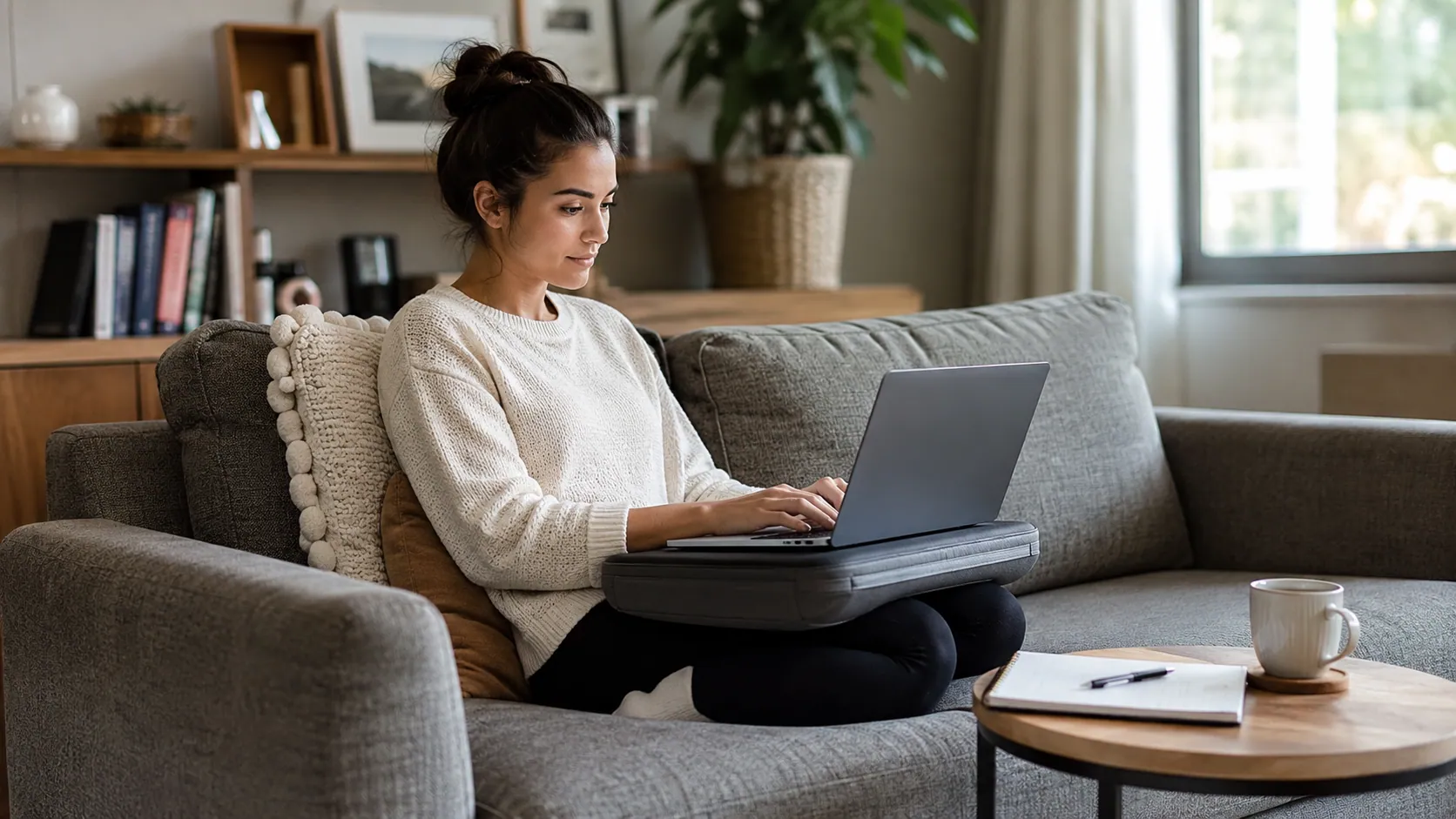 How to Easily Do Work on the Couch With Laptop